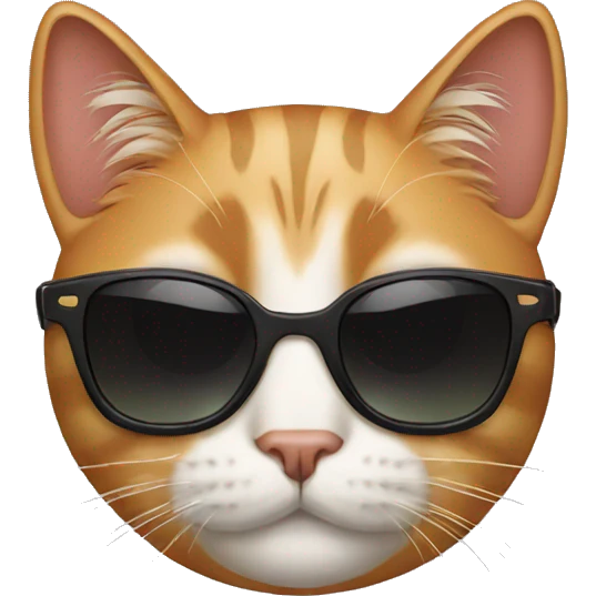 Cat with sunglasses emoji