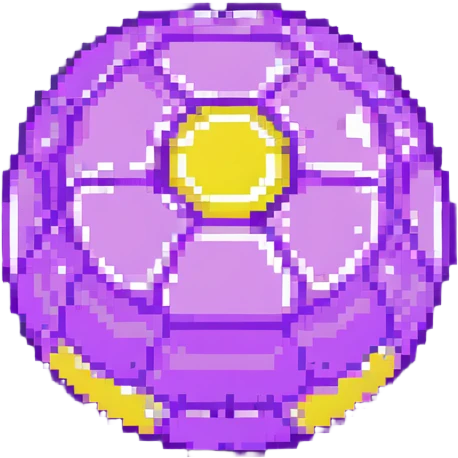 purple bomb low poly emoji