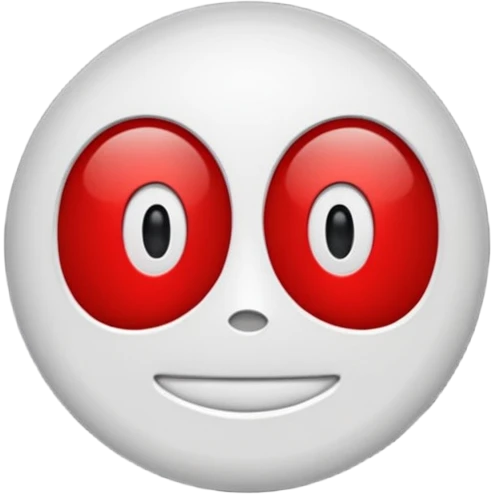 just the text "alô!" with a red frame emoji