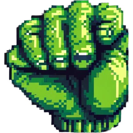 hulk green fist emoji