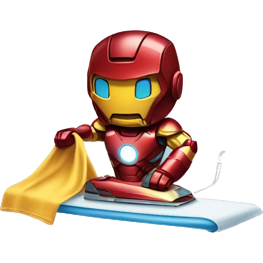ironman ironing clothes emoji