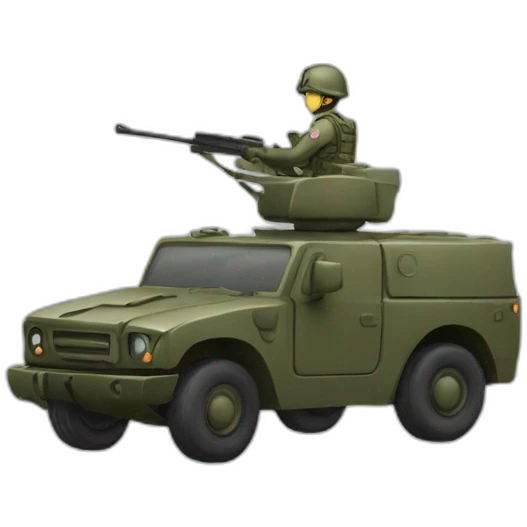 Soldier car emoji