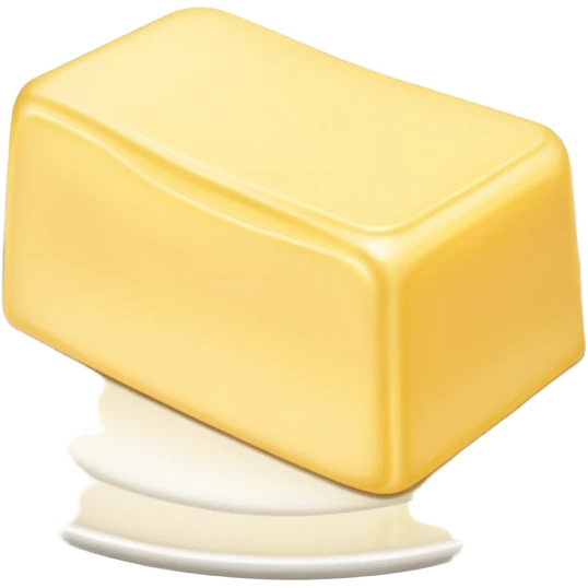 Big Butter piece on the white plate  emoji