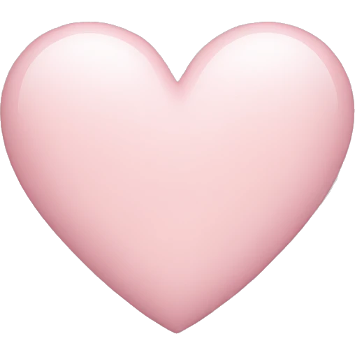 Light pink heart emoji