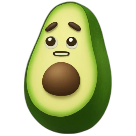 avocado moai emoji