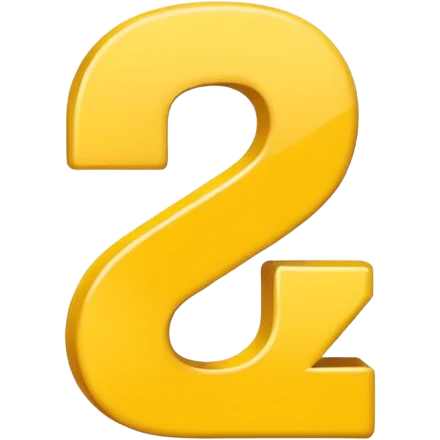 Prompt: Number "2"
Visual: Large number "2" in white.
Graphics: Yellow (#FFDF00) underline under the number.
Animation: Number slides in from left, underline draws in.
Placement: Center chest zone.
Background: Transparent.
 emoji