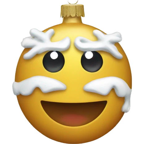 Christmas ornament emoji