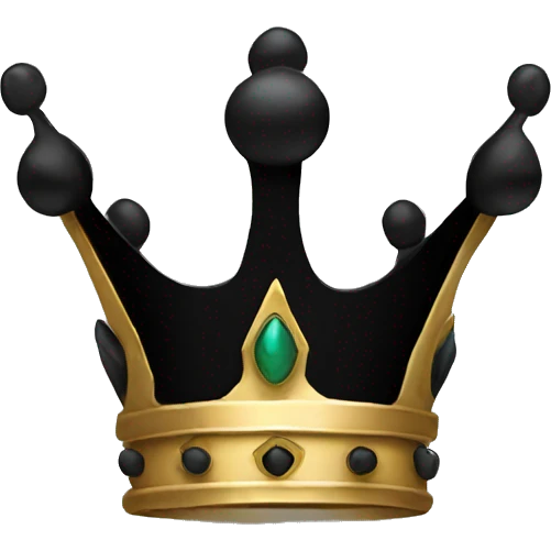 black crown emoji