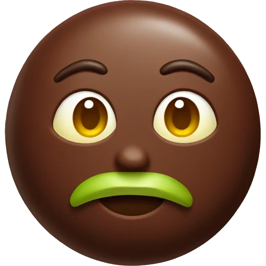Chocolate with pistachio emoji