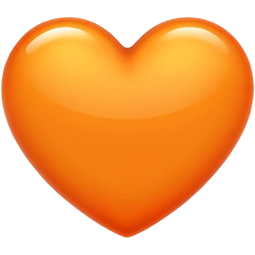 orange heart emoji