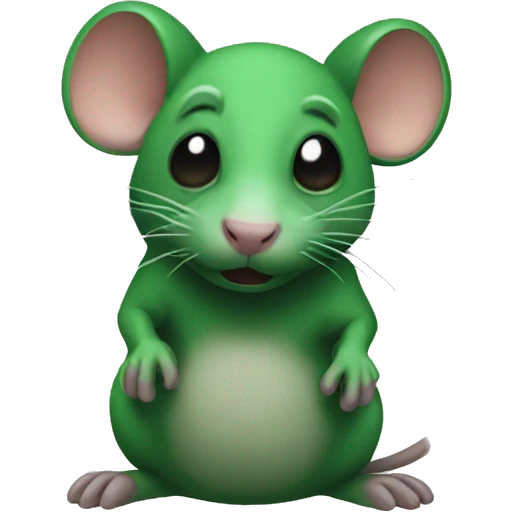 green toxic rat emoji