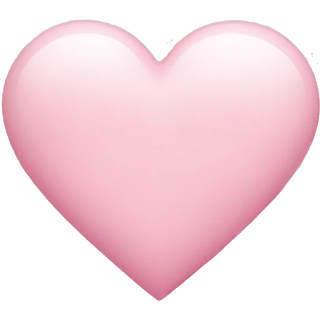 Baby pink heart emoji