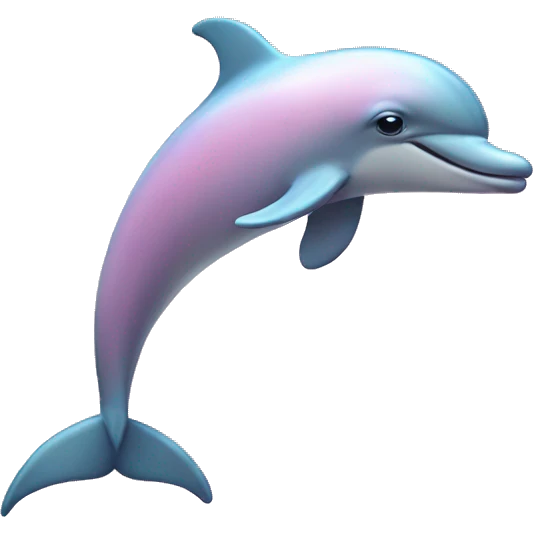 Pastel-pink-colors-dolphin emoji