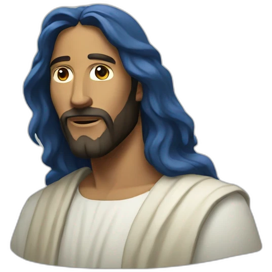 Blue Jesus emoji