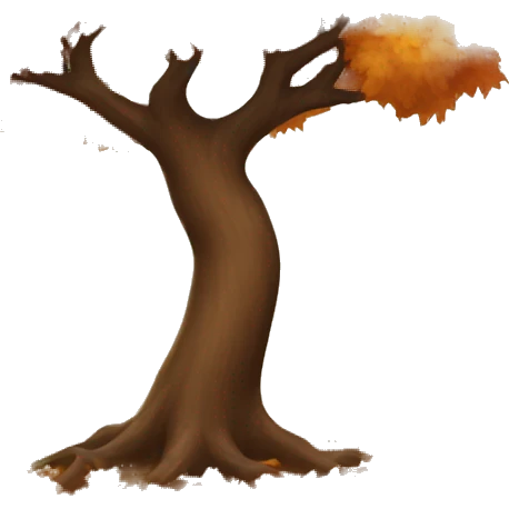 Autumn tree emoji