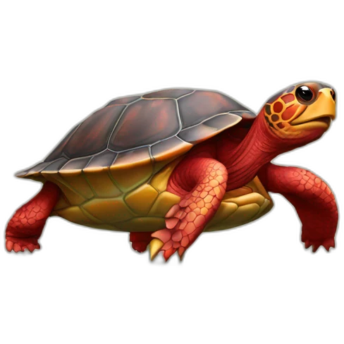 tortue rouge emoji