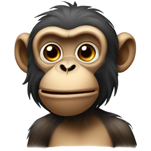 Monkey with smoke emoji