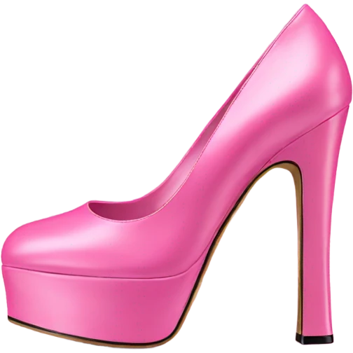 Platform Gucci heels pink emoji