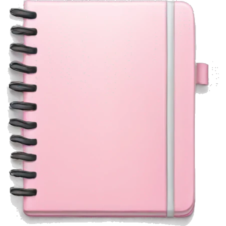 Light pink notebook emoji