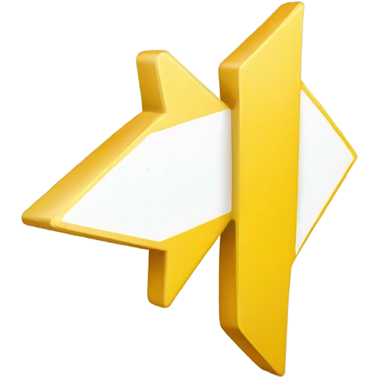 yellow arrow to the right emoji