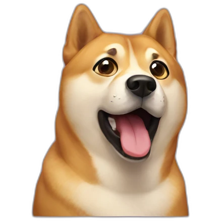 Surprised doge emoji