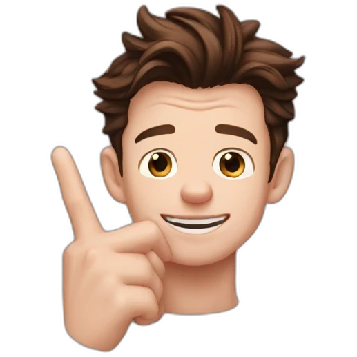 Middle finger Tom holland emoji
