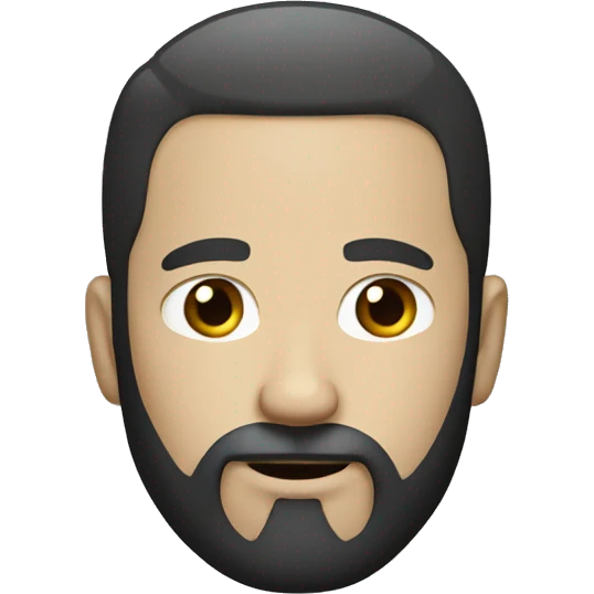 white man with black beard emoji