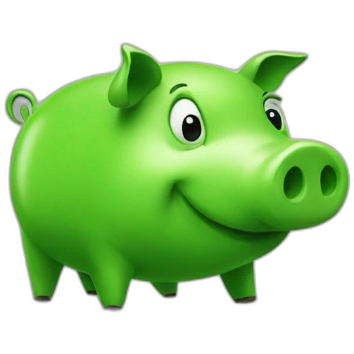 green piggy traderr emoji