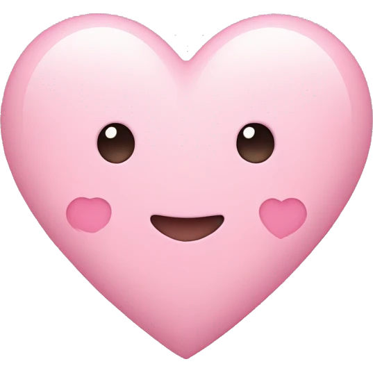 Light pink heart  emoji