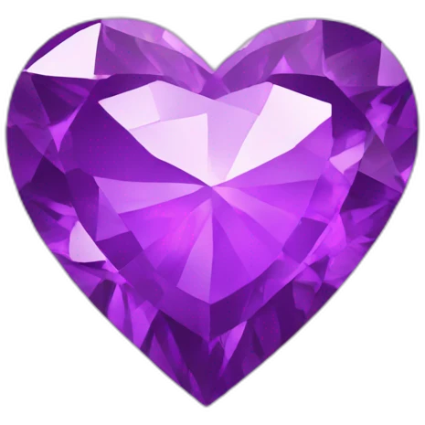 Purple heart diamond emoji