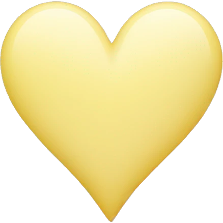 warm pastel yellow heart emoji