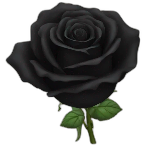 Black roses emoji