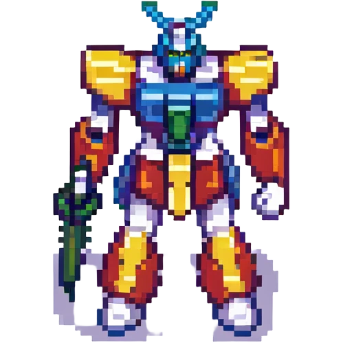 Gundam, no background emoji