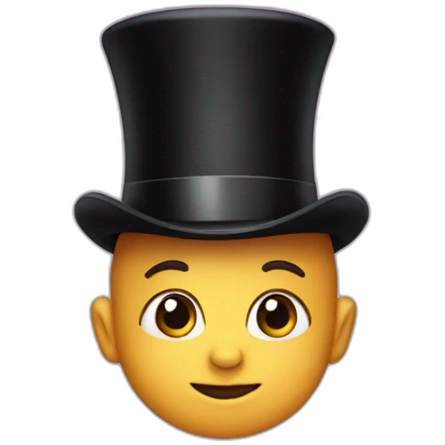 baby with a top hat emoji