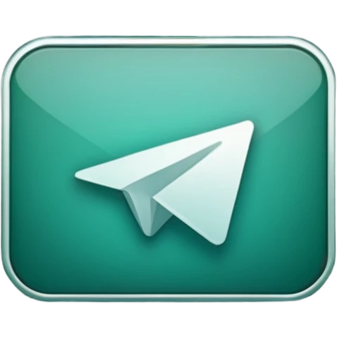 
dark green telegram logo icon without background emoji