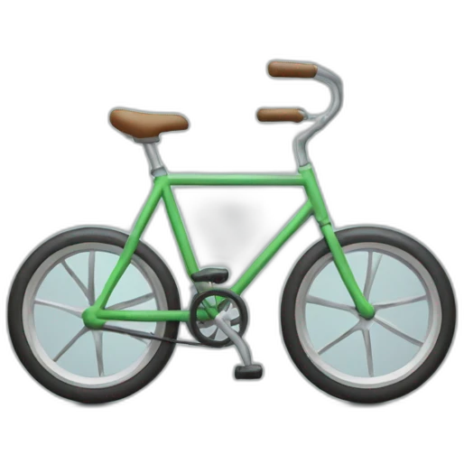 bicycle with three triangular wheels emoji