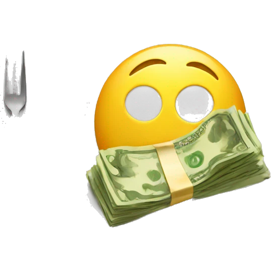 money on plate emoji