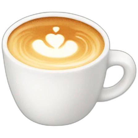 Flat white emoji