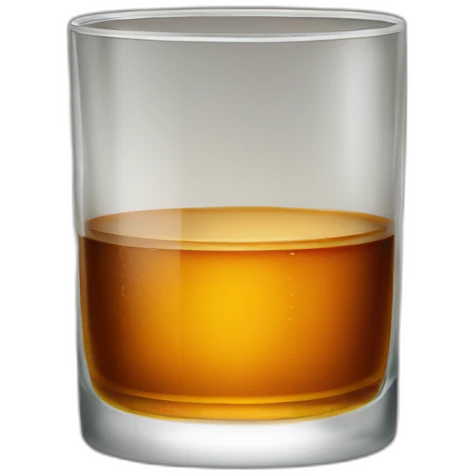 glass of whiskey emoji