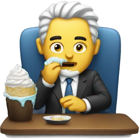 boss eating icecr emoji