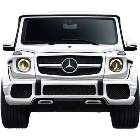 White Mercedes gwagon emoji