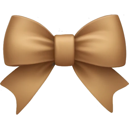 Light Brown bow  emoji