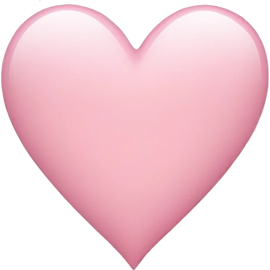 light pink heart  emoji