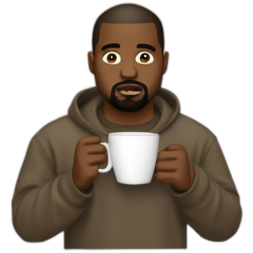 Kanye-west-drinking-coffee emoji