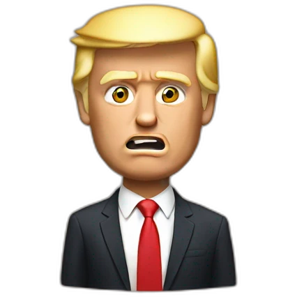 Trump yodling emoji