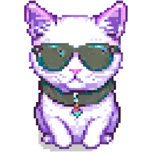 A cat wearing sunglasses emoji