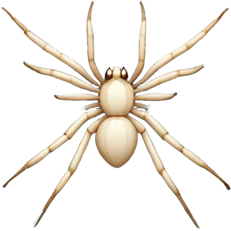 white spider web emoji