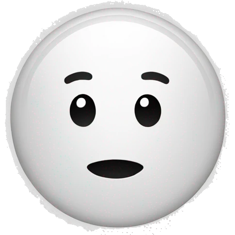 white round button emoji