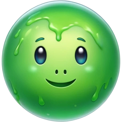 Slime petit en sphère emoji