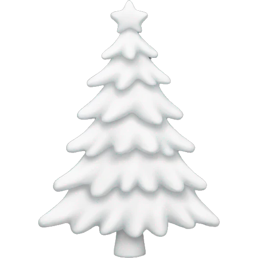 White Christmas Tree emoji